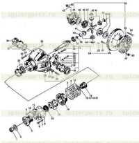 Задняя ось главного привода в сборе Задняя ось главного привода в сборе