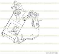 Front frame K2400-2924001310.S2d Front frame K2400-2924001310.S2d