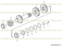 Intermediate shaft assembly C0520-2905002518.S1a Intermediate shaft assembly C0520-2905002518.S1a