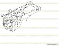 Rear frame K2600-2926001770.S4g Rear frame K2600-2926001770.S4g