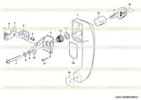 Door handle L2911-2929001900.S Door handle L2911-2929001900.S