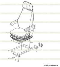 Driver seat assembly L3000-2930000853.S Driver seat assembly L3000-2930000853.S