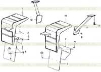 Рама фары и переднее крыло Рама фары и переднее крыло