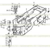 Задняя рама в сборе Задняя рама в сборе