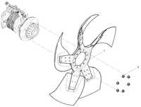 SEP5737459 FAN AND HUB ASSEMBLY SEP5737459 FAN AND HUB ASSEMBLY