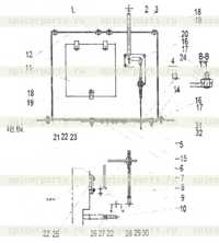 Крепление вспомогательного клапана в сборе Крепление вспомогательного клапана в сборе