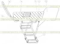 Правый пол и лестница в сборе Правый пол и лестница в сборе
