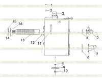 Гидравлический бак в сборе (2) Гидравлический бак в сборе (2)