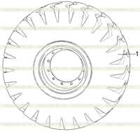 Шина и обод в сборе Шина и обод в сборе