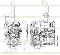 Установка дизельного двигателя Установка дизельного двигателя