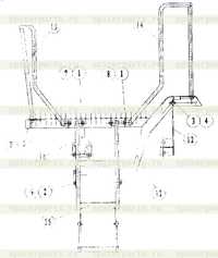 Левая сторона пола и лестница в сборе Левая сторона пола и лестница в сборе