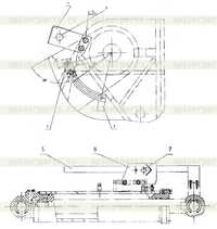 Ограничитель подъема и автоматическое выравнивание ковша Ограничитель подъема и автоматическое выравнивание ковша