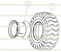 Шина и обод в сборе Шина и обод в сборе