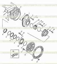 Корпус бортового редуктора и звездочек Корпус бортового редуктора и звездочек