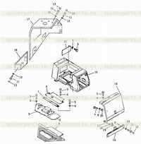 Задняя рама и крышка Задняя рама и крышка