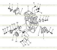 Картер маховика в сборе Картер маховика в сборе
