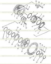 Кожух бортового редуктора, колесо ведущее Кожух бортового редуктора, колесо ведущее