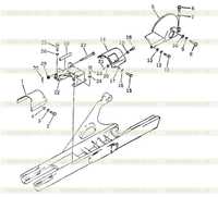 Крышка рамы гусеницы Крышка рамы гусеницы