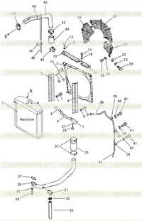 подвод и защитный кожух радиатора подвод и защитный кожух радиатора