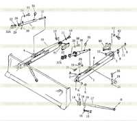 рама прямого наклоняемого отвала рама прямого наклоняемого отвала