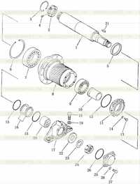 FINAL DRIVE SHAFT AND HUB SD16L FINAL DRIVE SHAFT AND HUB SD16L