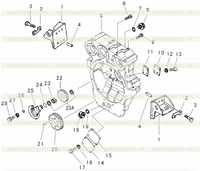 FLYWHEEL HOUSING ASS'Y (1) FLYWHEEL HOUSING ASS'Y (1)