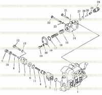 HYDRAULIC CONTROL VALVE (FOR BLADE) (2) HYDRAULIC CONTROL VALVE (FOR BLADE) (2)