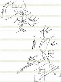 HYDRAULIC PIPING (hydraulic tank to lift cylinder) SD16E (1) HYDRAULIC PIPING (hydraulic tank to lift cylinder) SD16E (1)
