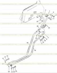 HYDRAULIC PIPING (hydraulic tank to lift cylinder) SD16L (1) HYDRAULIC PIPING (hydraulic tank to lift cylinder) SD16L (1)