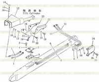 HYDRAULIC PIPING (hydraulic tank to lift cylinder) SD16L (4) HYDRAULIC PIPING (hydraulic tank to lift cylinder) SD16L (4)