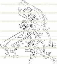 HYDRAULIC PIPING (hydraulic tank to ripper cylinder) SD16 HYDRAULIC PIPING (hydraulic tank to ripper cylinder) SD16