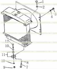 RADIATOR MOUNTING PARTS RADIATOR MOUNTING PARTS