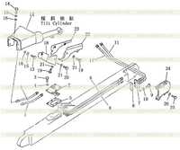 трубопровод гидравлический (от бака к гидроцилиндру наклона) 2 трубопровод гидравлический (от бака к гидроцилиндру наклона) 2