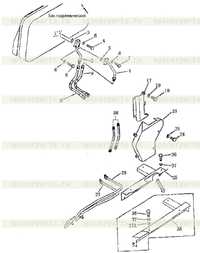 трубопровод гидравлический (от бака к гидроцилиндру наклона) трубопровод гидравлический (от бака к гидроцилиндру наклона)