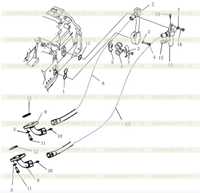 GEAR SHIFT AND STEERING PIPING ASS'Y 2 GEAR SHIFT AND STEERING PIPING ASS'Y 2