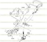 GEAR SHIFT AND STEERING PIPING ASS'Y 3 GEAR SHIFT AND STEERING PIPING ASS'Y 3