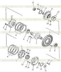 Коническая передача и вал Коническая передача и вал