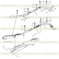 Трубопровод цилиндра наклона лезвия Трубопровод цилиндра наклона лезвия