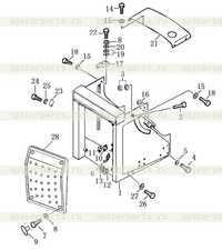 Передний кожух двигателя Передний кожух двигателя