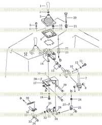 Рычаг управления трёхстержневым рыхлителем Рычаг управления трёхстержневым рыхлителем