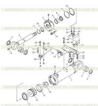 Цилиндр трёхстержневого рыхлителя Цилиндр трёхстержневого рыхлителя