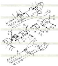 Крышка рамы гусеницы Крышка рамы гусеницы
