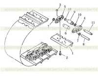 Звено гусеницы (MASTER PIN TYPE) Звено гусеницы (MASTER PIN TYPE)