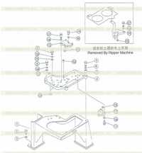 Control lever bracket and valve seat Control lever bracket and valve seat