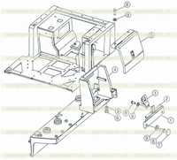 Floor plate and fender (with standard cab) (with single shank ripper) 4 Floor plate and fender (with standard cab) (with single shank ripper) 4