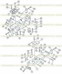 Floor plate and fender (with standard cab) (with three shank ripper) 1 Floor plate and fender (with standard cab) (with three shank ripper) 1