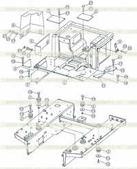 Floor plate and fender (with standard cab) (with three shank ripper) 3 Floor plate and fender (with standard cab) (with three shank ripper) 3