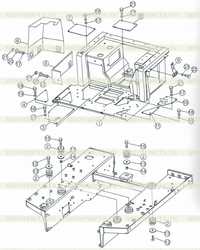 Floor plate and fender (with standard cab) (with traction frame) 3 Floor plate and fender (with standard cab) (with traction frame) 3