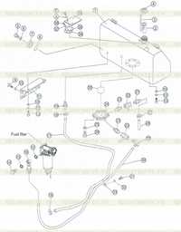 Fuel tank and piping (for engine WP12) Fuel tank and piping (for engine WP12)