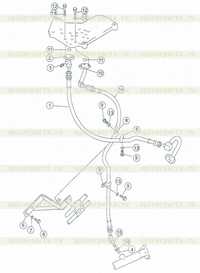 Single grouser hydraulic piping 2 Single grouser hydraulic piping 2